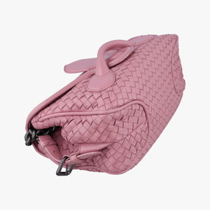 Pre-owned Bottega Veneta Intrecciato Pink lambskin  shoulderbag | stylenewstar
