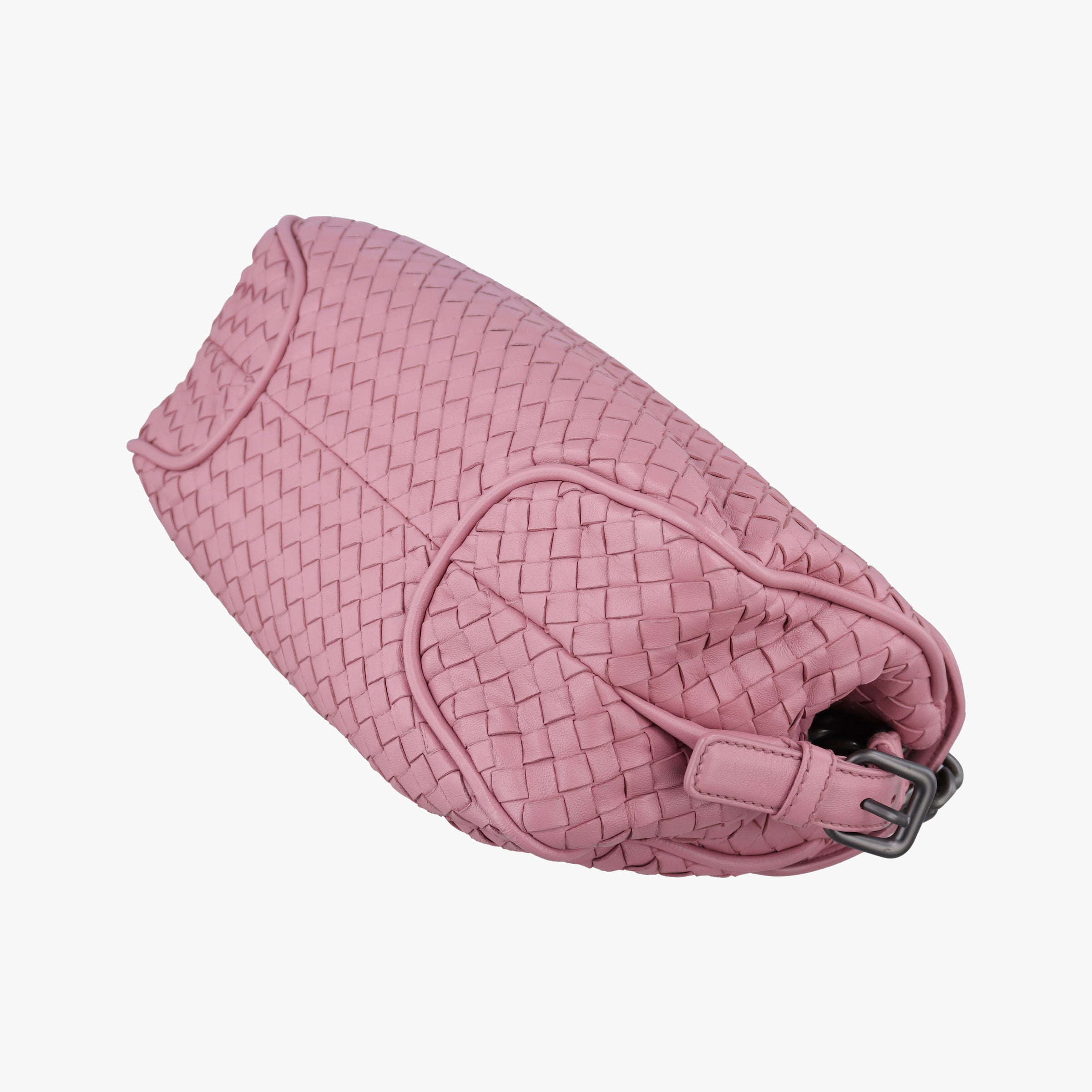 Pre-owned Bottega Veneta Intrecciato Pink lambskin  shoulderbag | stylenewstar