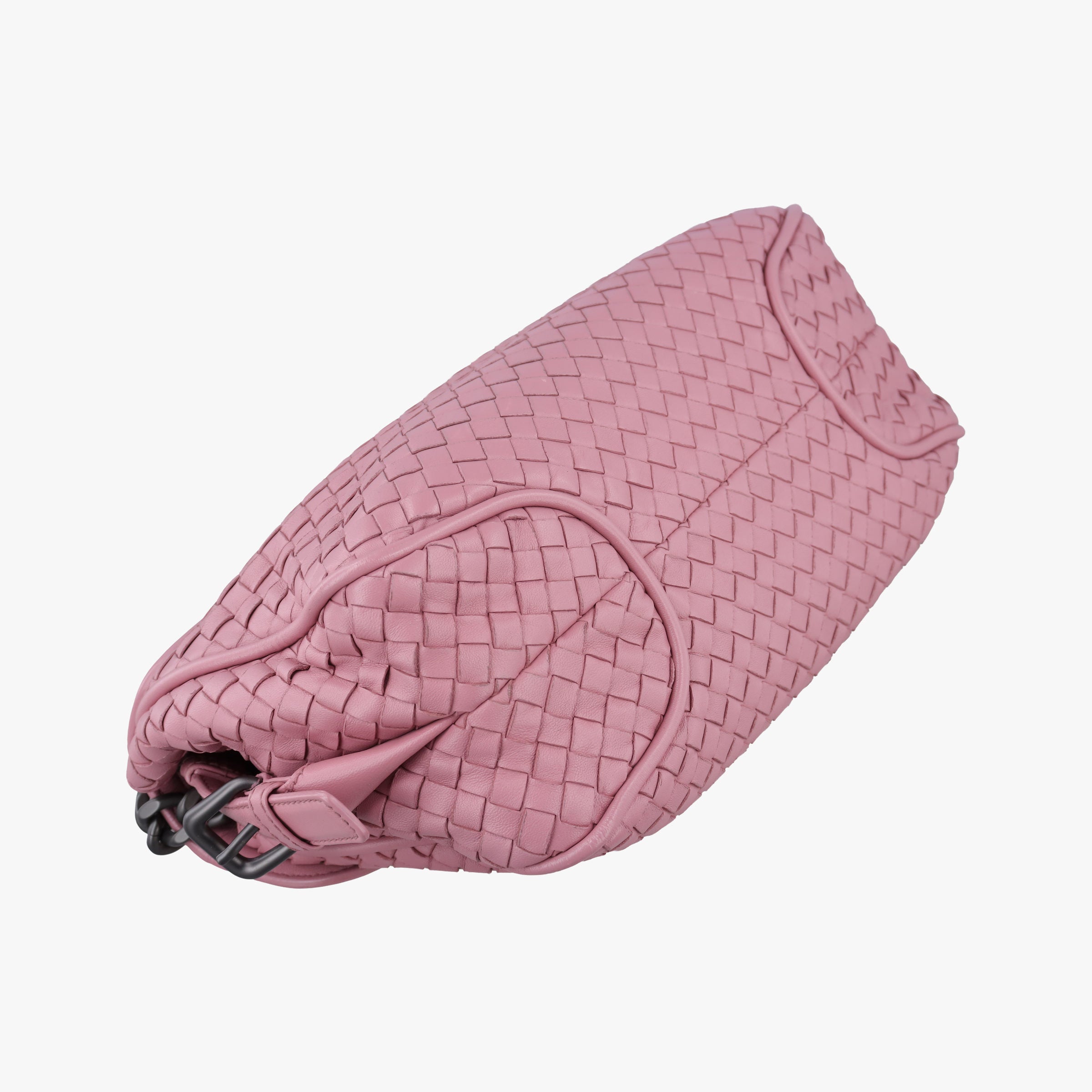 Pre-owned Bottega Veneta Intrecciato Pink lambskin  shoulderbag | stylenewstar