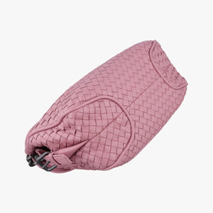 Pre-owned Bottega Veneta Intrecciato Pink lambskin  shoulderbag | stylenewstar