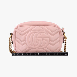 Pre-owned Gucci GG Marmont Pink Leather 448065 shoulderbag | stylenewstar