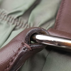 Pre-owned Prada Gaufre Green nylon BN1935 shoulderbag | stylenewstar