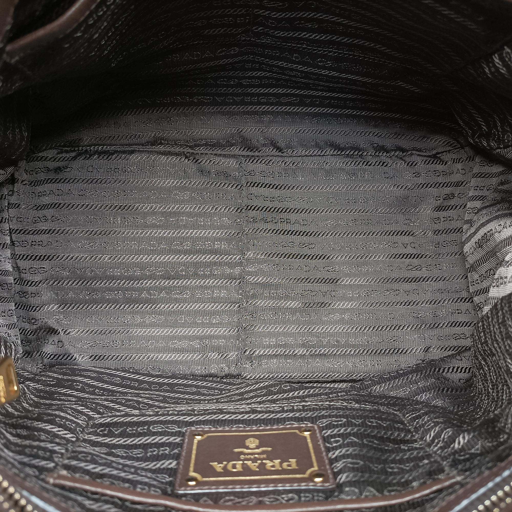 Pre-owned Prada Gaufre Green nylon BN1935 shoulderbag | stylenewstar
