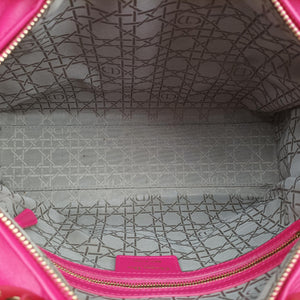 Secondhand Christian Dior Lady Dior Rose lambskin  shoulderbag | stylenewstar