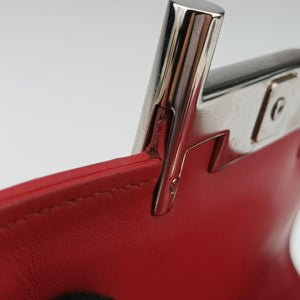 Pre-owned TODS Double T Red Leather  shoulderbag | stylenewstar