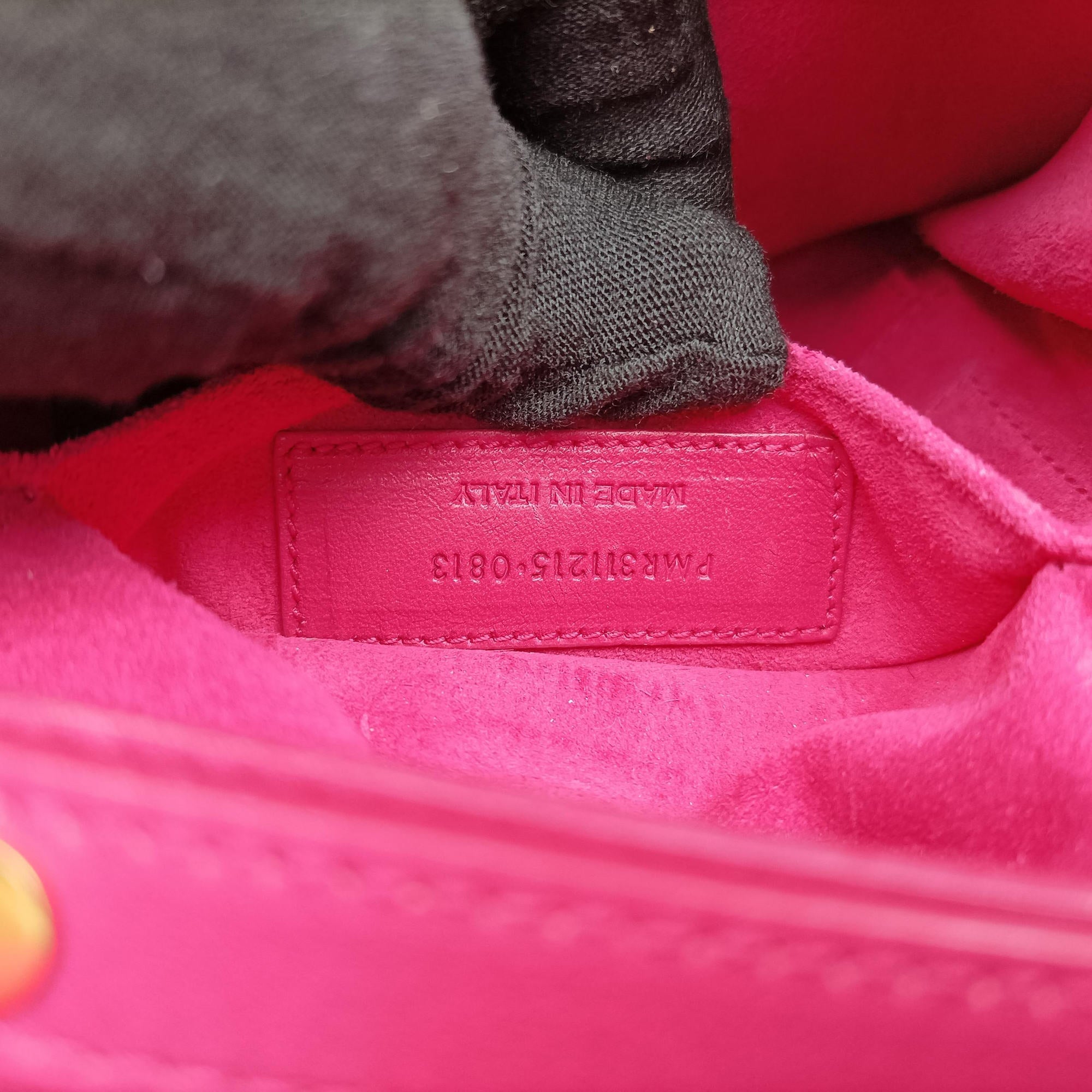Pre-owned Yves Saint Laurent ChYc Mini Y Line Classic Cabasique WOC Rose Leather 311215 shoulderbag | stylenewstar