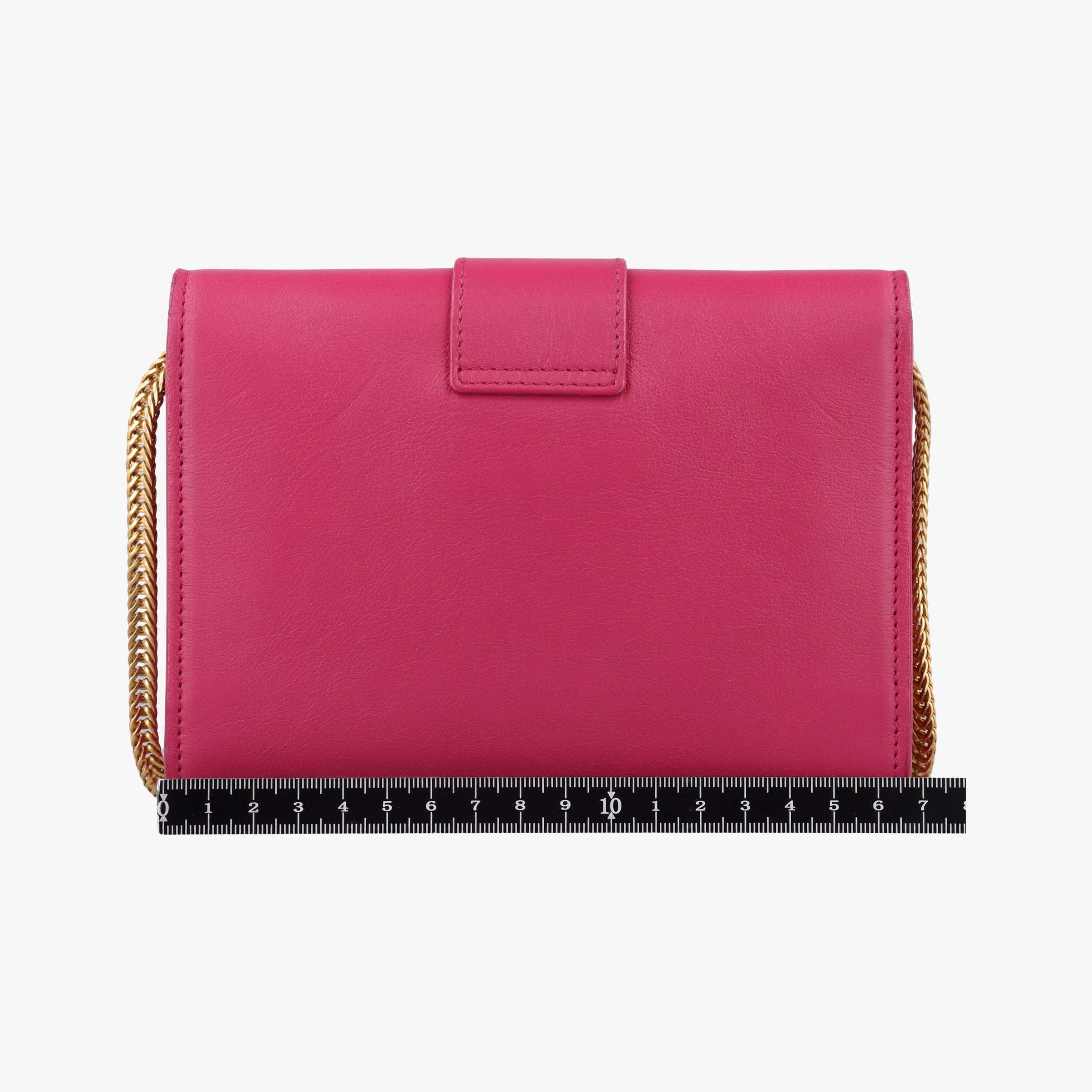 Pre-owned Yves Saint Laurent ChYc Mini Y Line Classic Cabasique WOC Rose Leather 311215 shoulderbag | stylenewstar