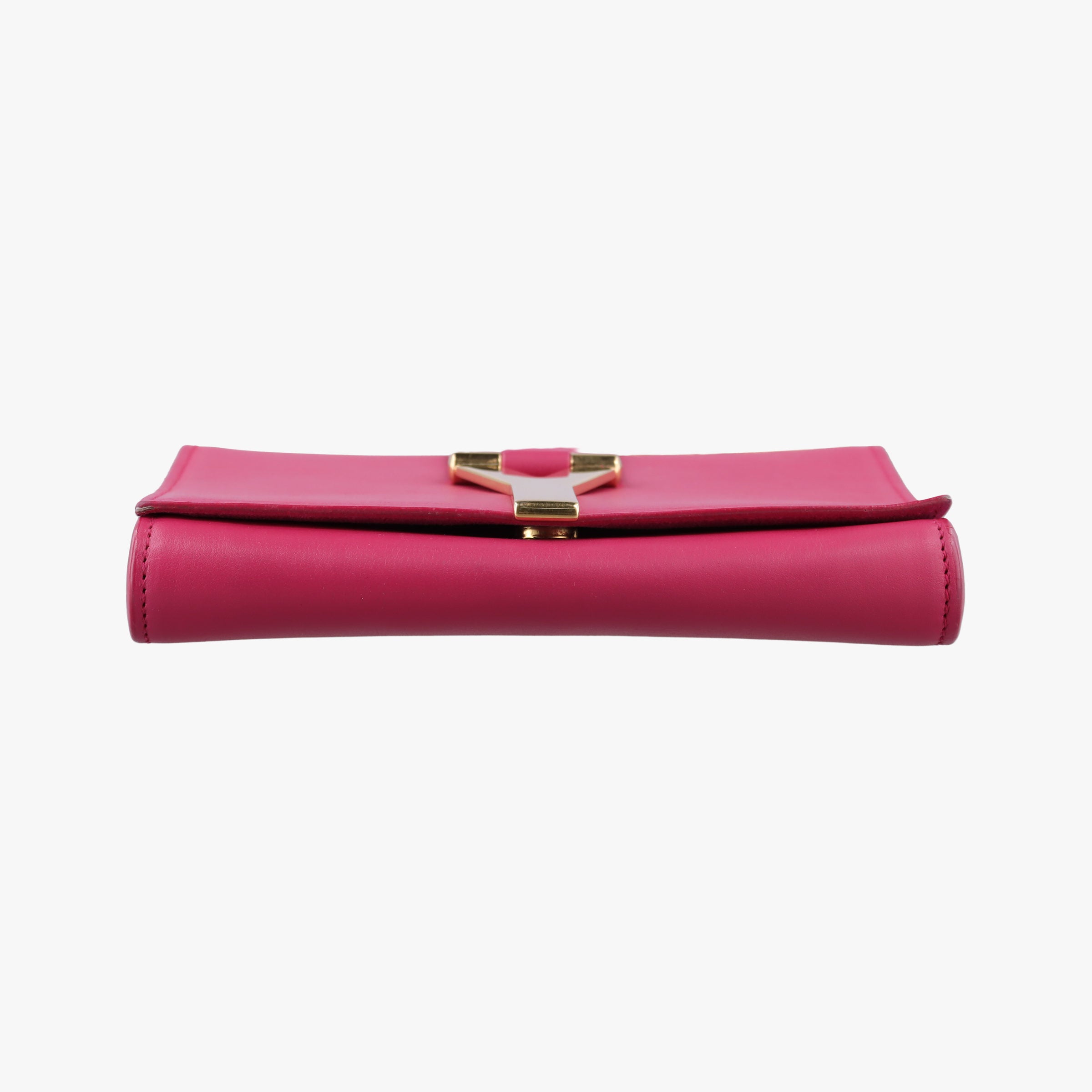 Pre-owned Yves Saint Laurent ChYc Mini Y Line Classic Cabasique WOC Rose Leather 311215 shoulderbag | stylenewstar