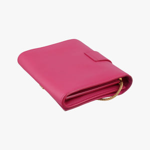 Pre-owned Yves Saint Laurent ChYc Mini Y Line Classic Cabasique WOC Rose Leather 311215 shoulderbag | stylenewstar