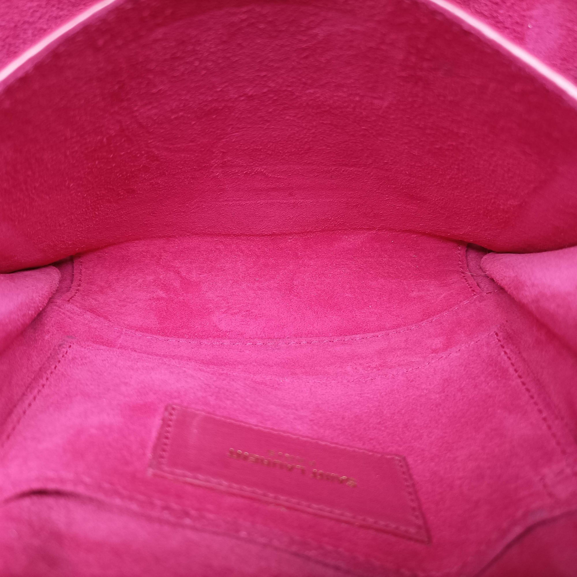Pre-owned Yves Saint Laurent ChYc Mini Y Line Classic Cabasique WOC Rose Leather 311215 shoulderbag | stylenewstar