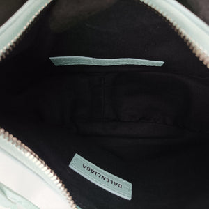 Pre-owned Balenciaga Le Cagole mini Blue lambskin  shoulderbag | stylenewstar