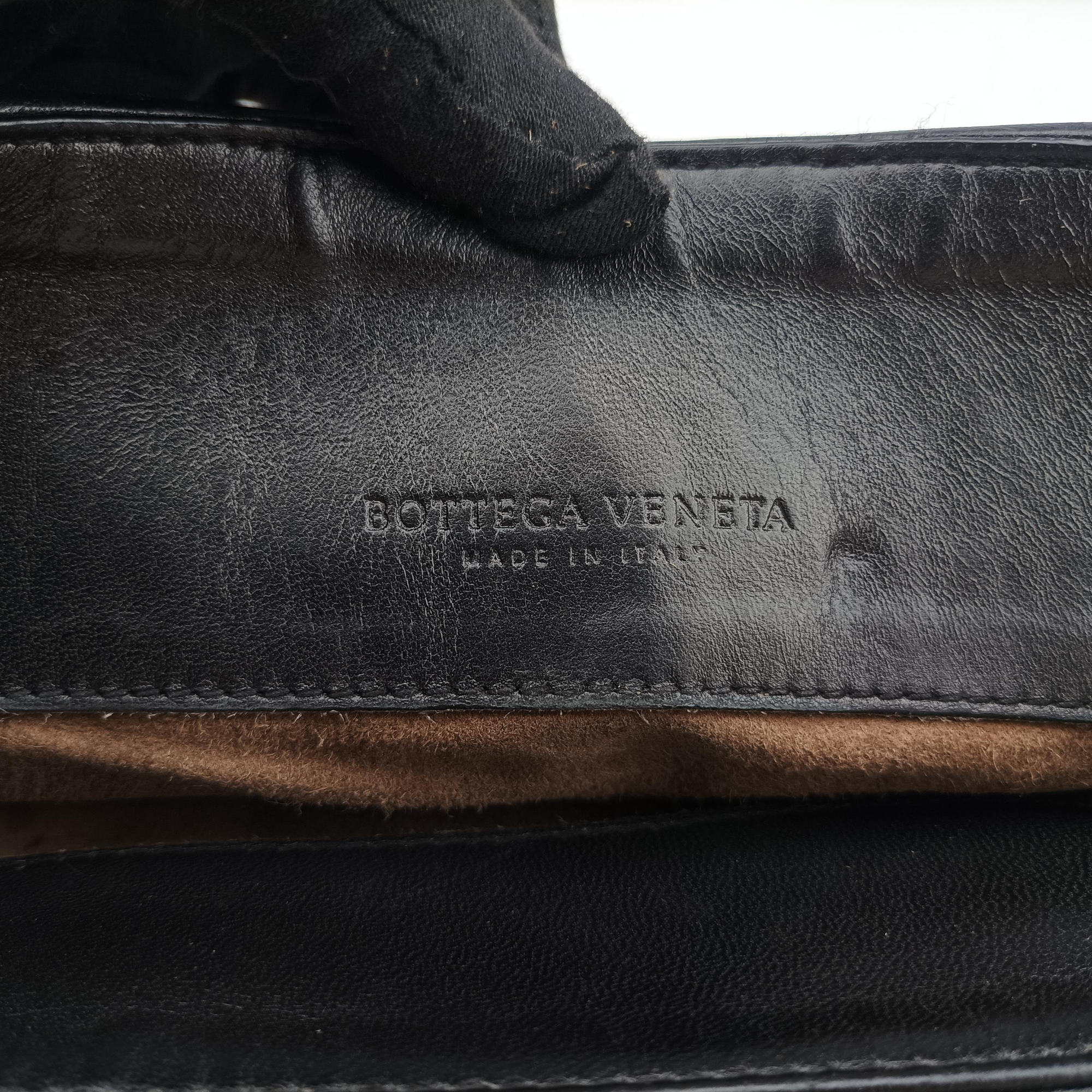 Pre-owned Bottega Veneta Intrecciato Olimpia Black lambskin  shoulderbag | stylenewstar