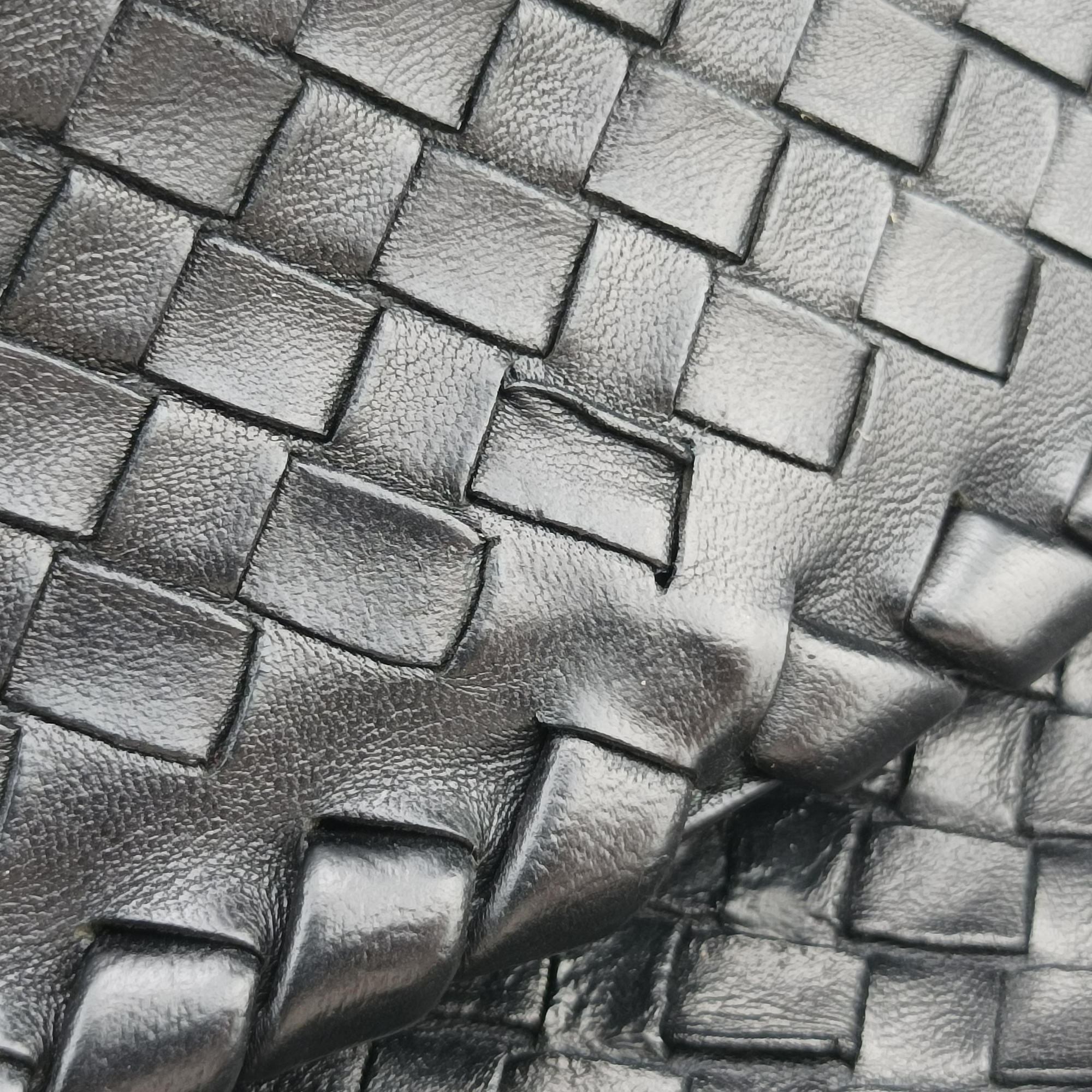 Pre-owned Bottega Veneta Intrecciato Olimpia Black lambskin  shoulderbag | stylenewstar