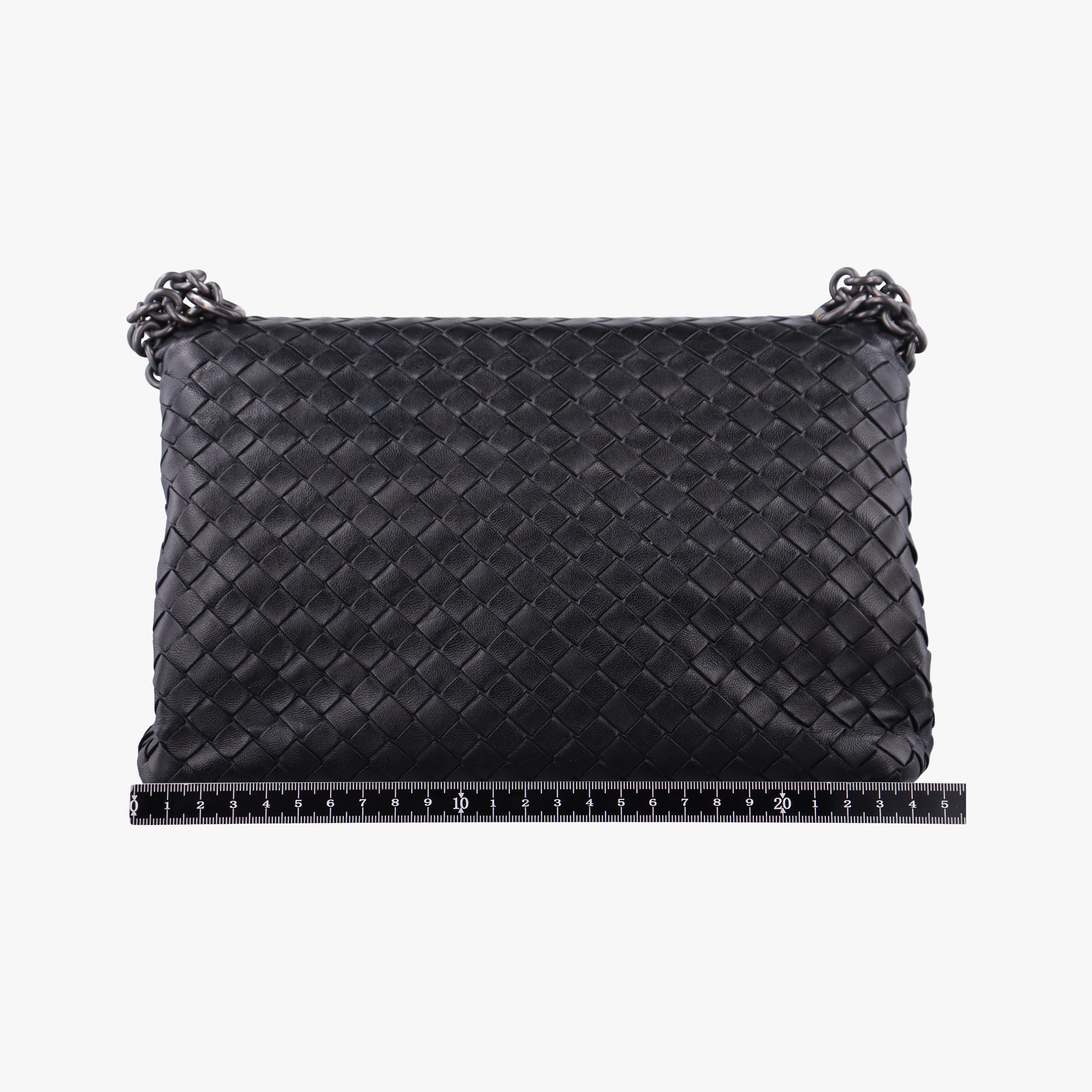 Pre-owned Bottega Veneta Intrecciato Olimpia Black lambskin  shoulderbag | stylenewstar