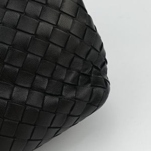 Pre-owned Bottega Veneta Intrecciato Olimpia Black lambskin  shoulderbag | stylenewstar