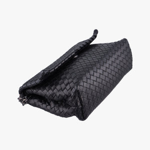 Pre-owned Bottega Veneta Intrecciato Olimpia Black lambskin  shoulderbag | stylenewstar