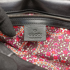 Pre-owned Gucci Romy Messenger Black Leather 177106 shoulderbag | stylenewstar