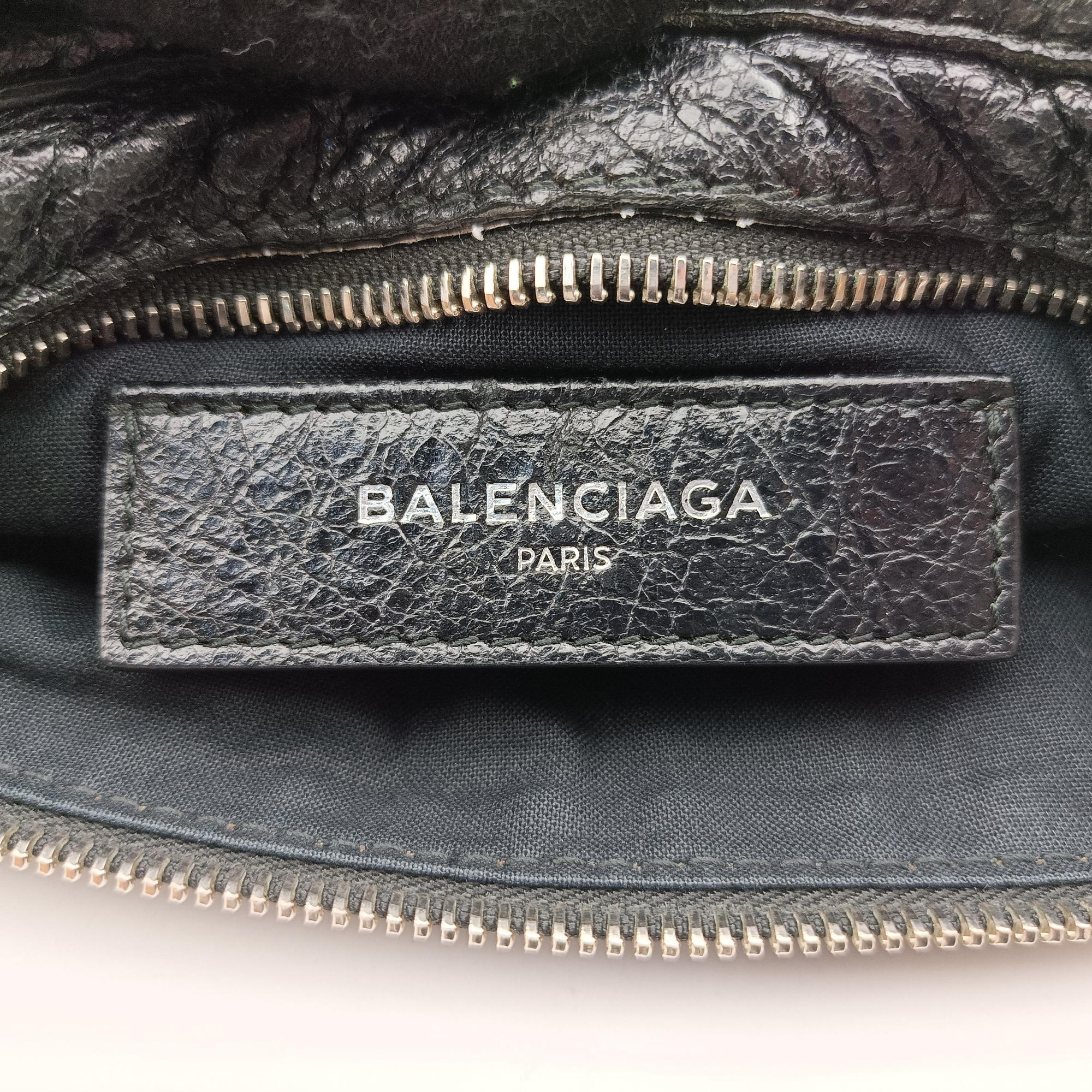 Pre-owned Balenciaga Classic Neo Lift Black Lambskin 341628 bum bag/waist bag | stylenewstar