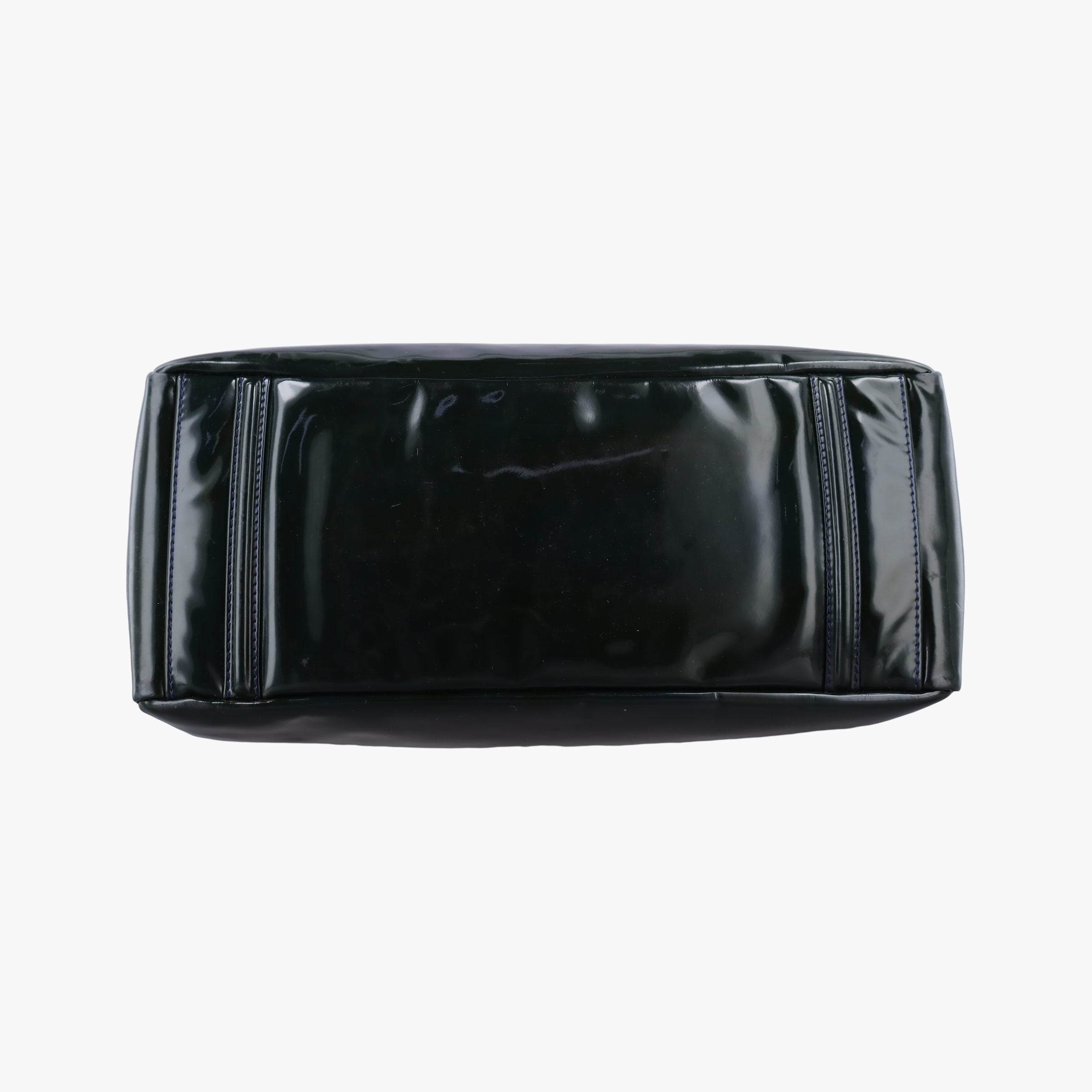 Pre-owned Chanel Mademoiselle Lock Bijoux Dark Navy Blue Patent Leather A46824 shoulderbag | stylenewstar