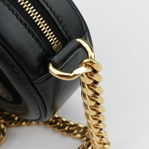 Pre-owned Celine Oval Purse Cuir Triomphe Black Leather x velour  shoulderbag | stylenewstar