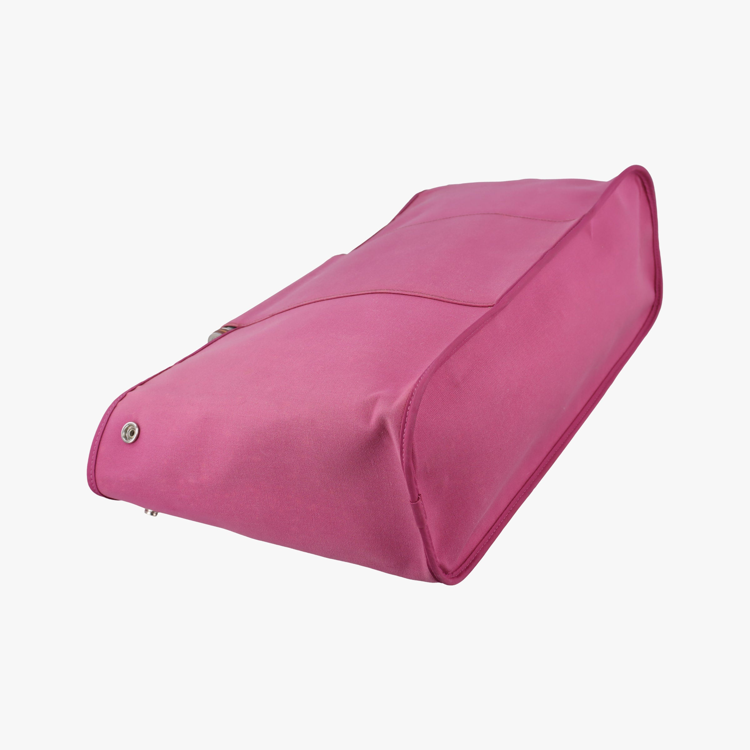 Secondhand Hermes Cabag Elan Rose Toile Officier × Leather  shoulderbag | stylenewstar