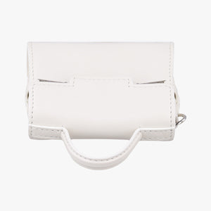 Pre-owned Delvaux Tampete White Leather  coinpurse | stylenewstar