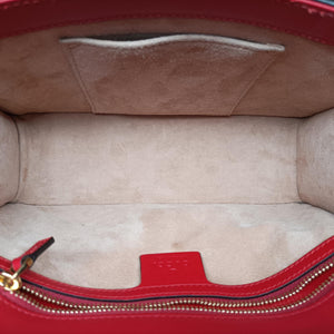 Pre-owned Gucci Sylvie Red×navy Leather 421882 shoulderbag | stylenewstar