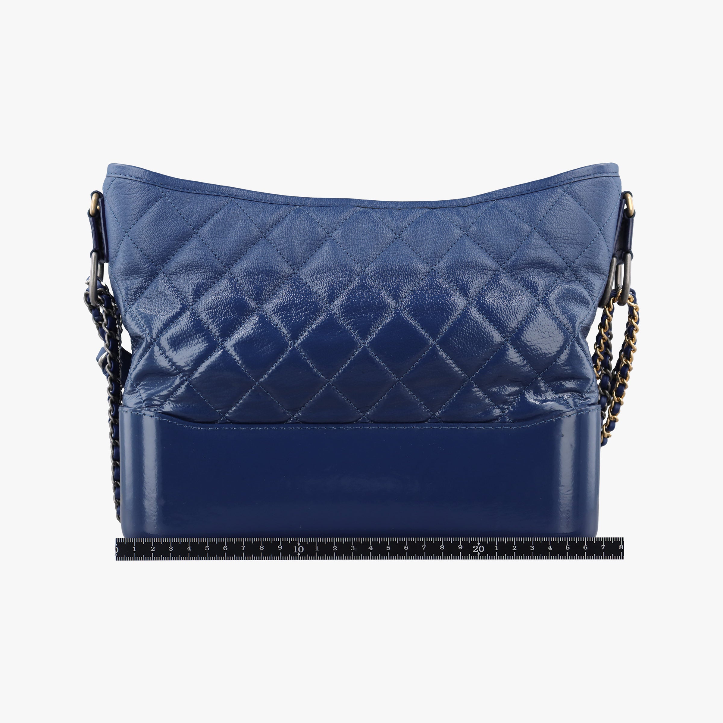 Pre-owned Chanel GABRIELLE Blue lambskin A93824 shoulderbag | stylenewstar