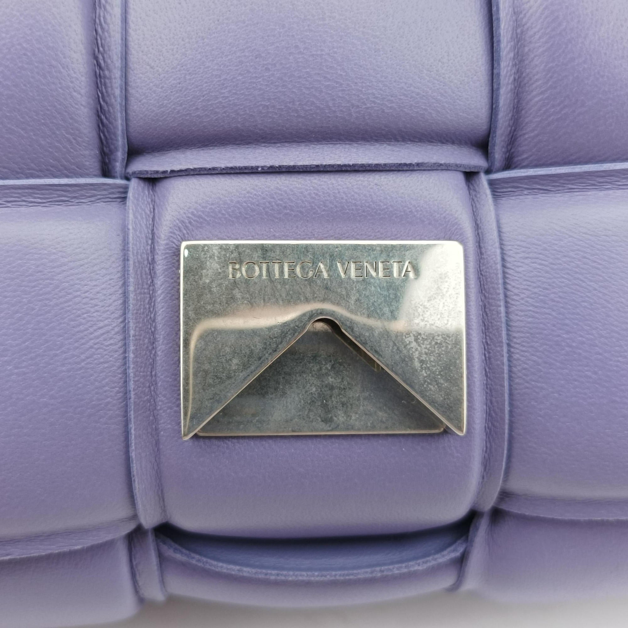 Secondhand Bottega Veneta Padded Cassette Purple lambskin  shoulderbag | stylenewstar