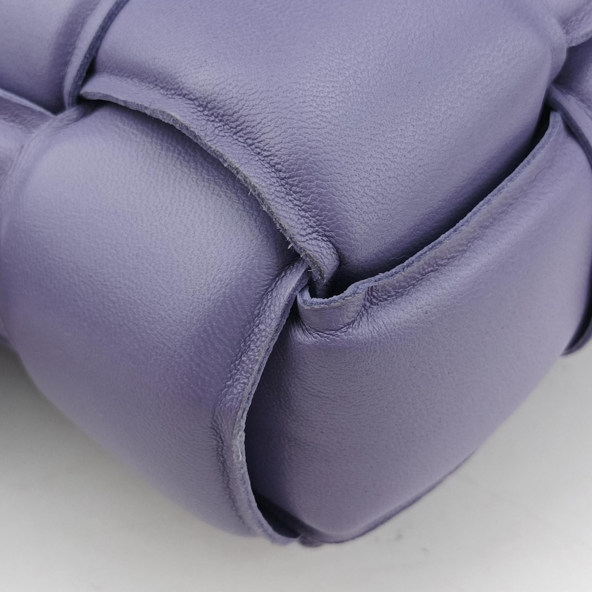 Secondhand Bottega Veneta Padded Cassette Purple lambskin  shoulderbag | stylenewstar