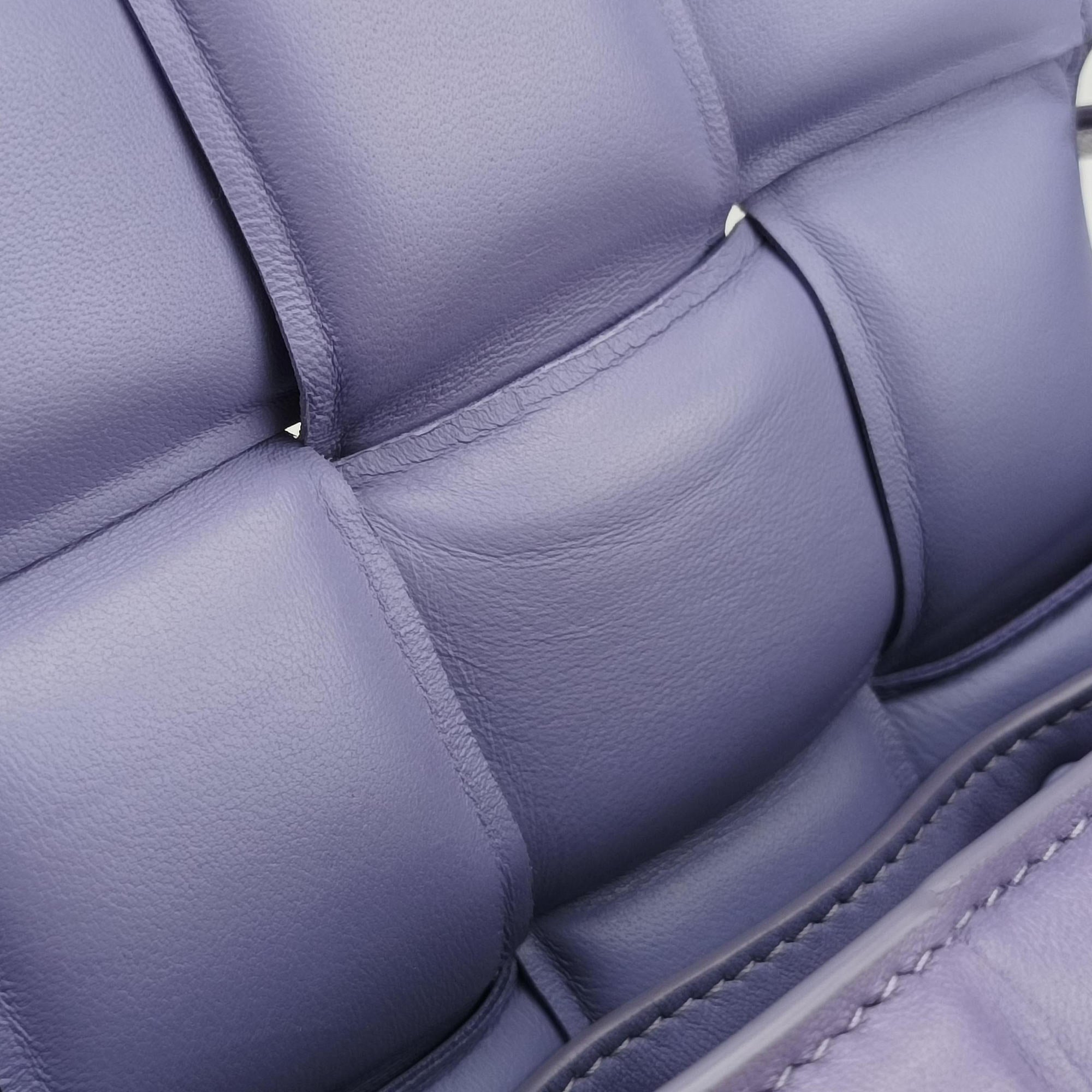 Secondhand Bottega Veneta Padded Cassette Purple lambskin  shoulderbag | stylenewstar
