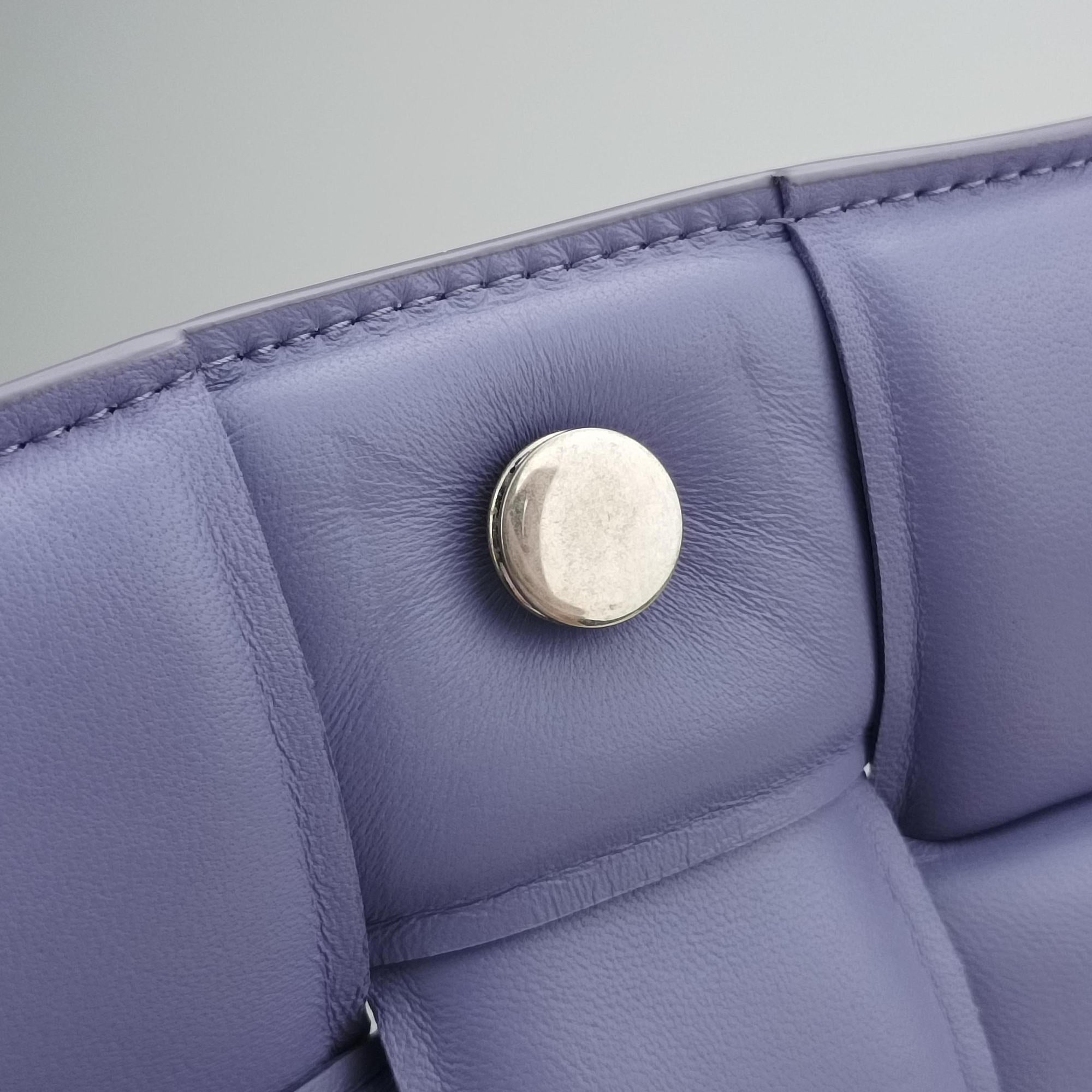 Secondhand Bottega Veneta Padded Cassette Purple lambskin  shoulderbag | stylenewstar