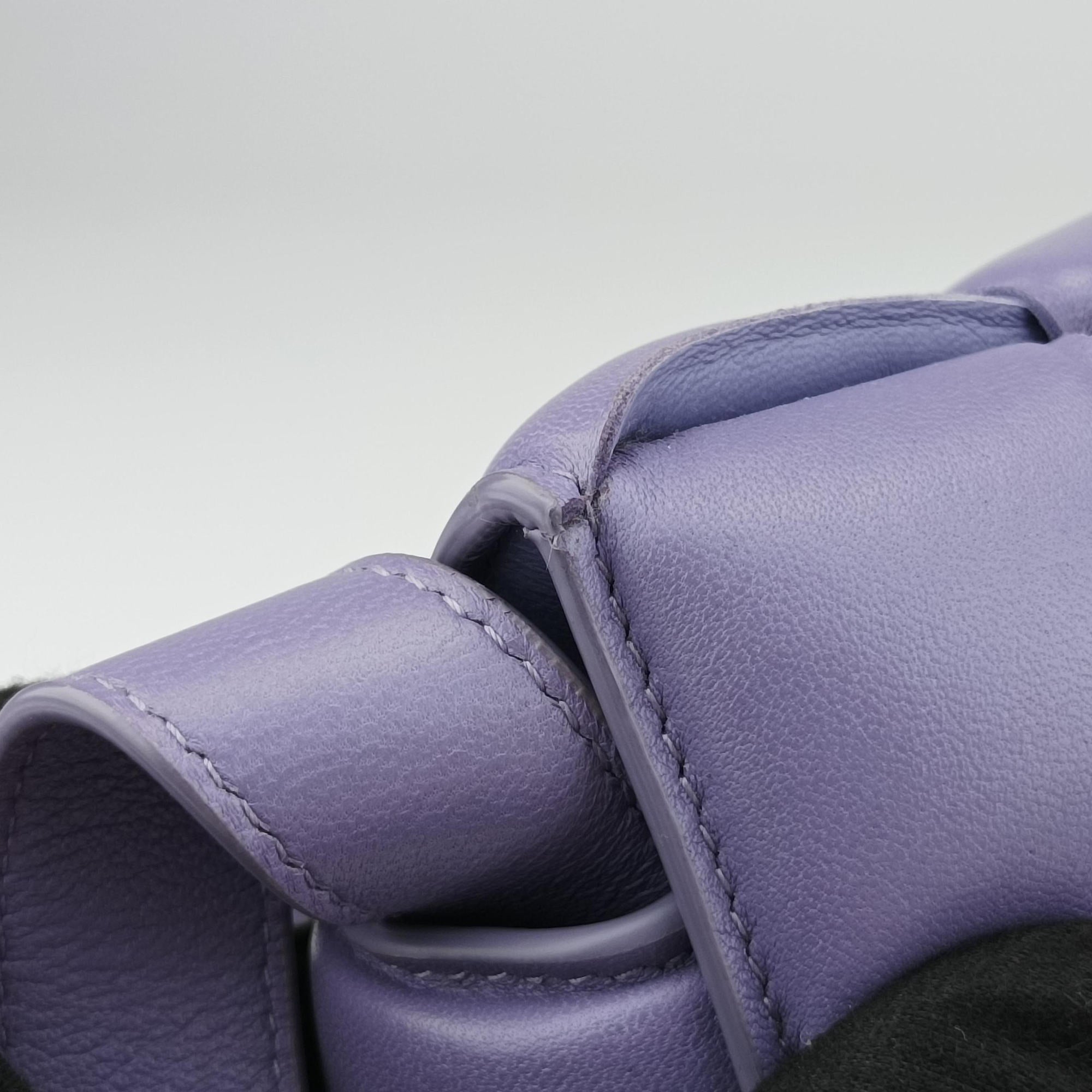Secondhand Bottega Veneta Padded Cassette Purple lambskin  shoulderbag | stylenewstar
