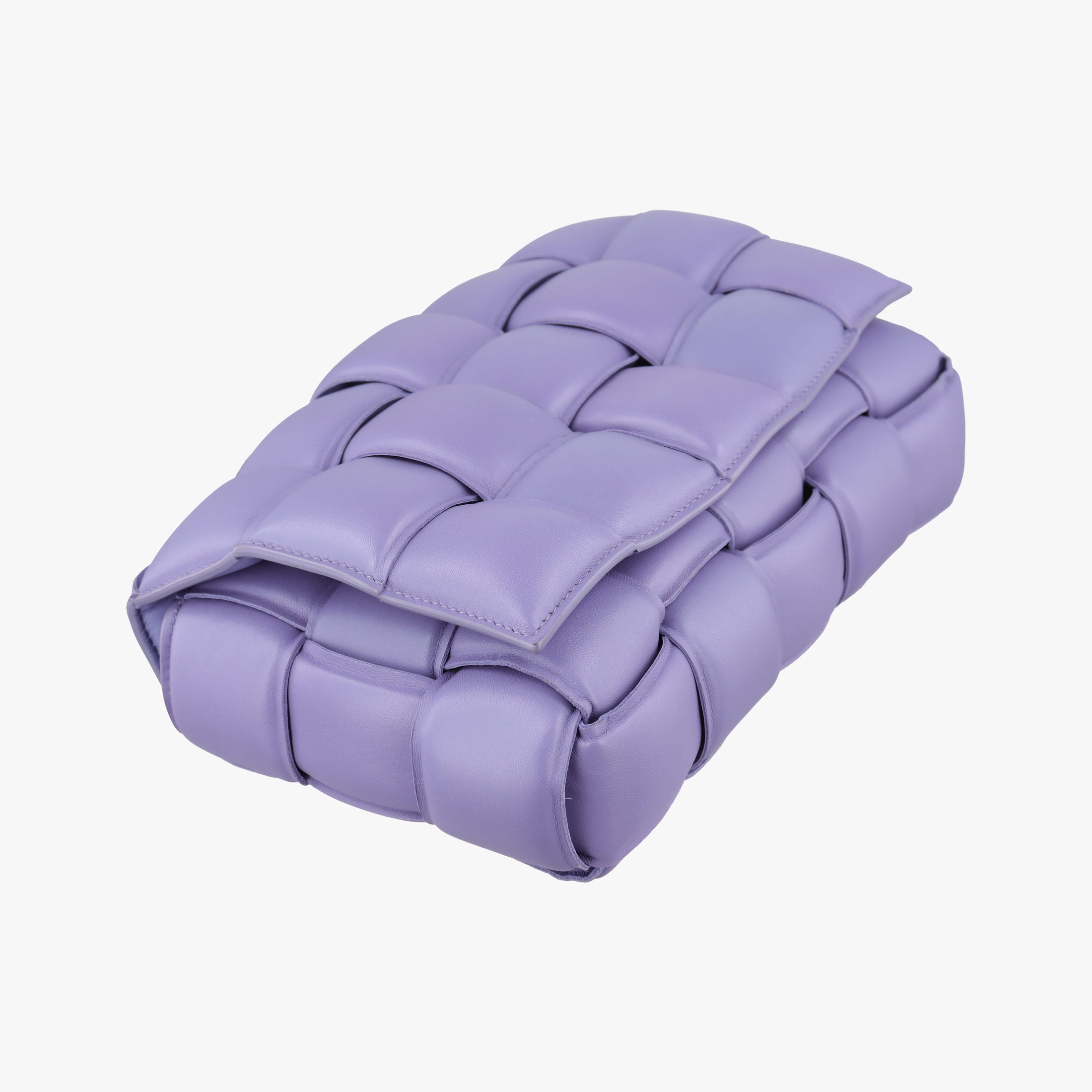 Secondhand Bottega Veneta Padded Cassette Purple lambskin  shoulderbag | stylenewstar