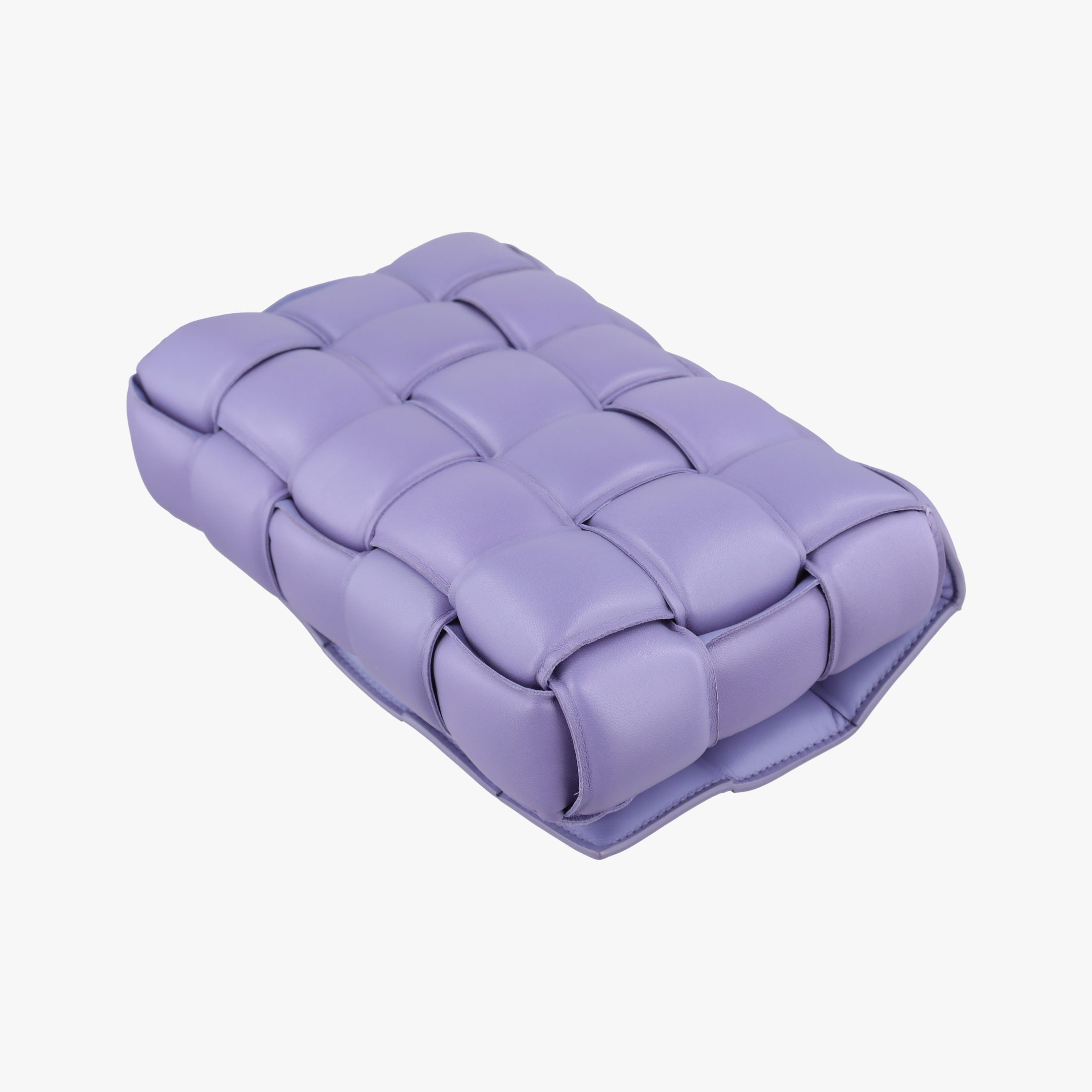 Secondhand Bottega Veneta Padded Cassette Purple lambskin  shoulderbag | stylenewstar
