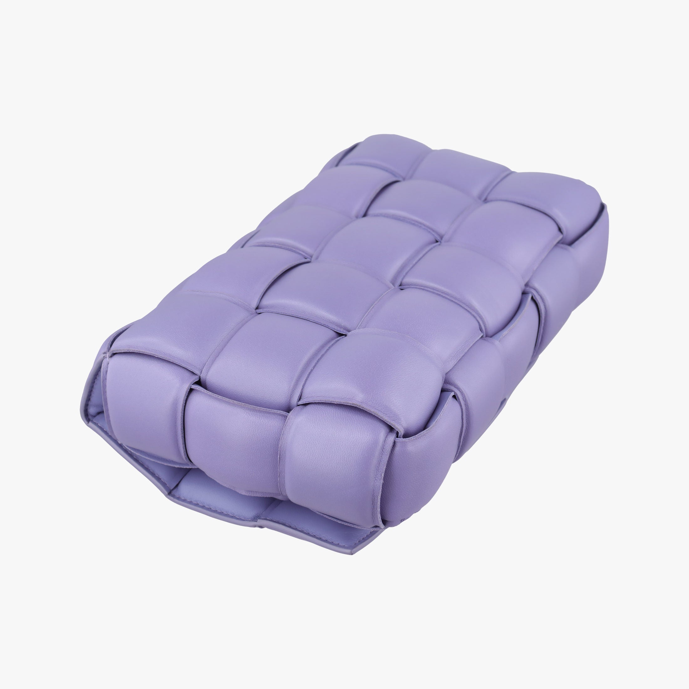 Secondhand Bottega Veneta Padded Cassette Purple lambskin  shoulderbag | stylenewstar