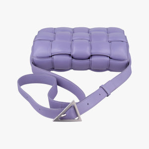 Secondhand Bottega Veneta Padded Cassette Purple lambskin  shoulderbag | stylenewstar