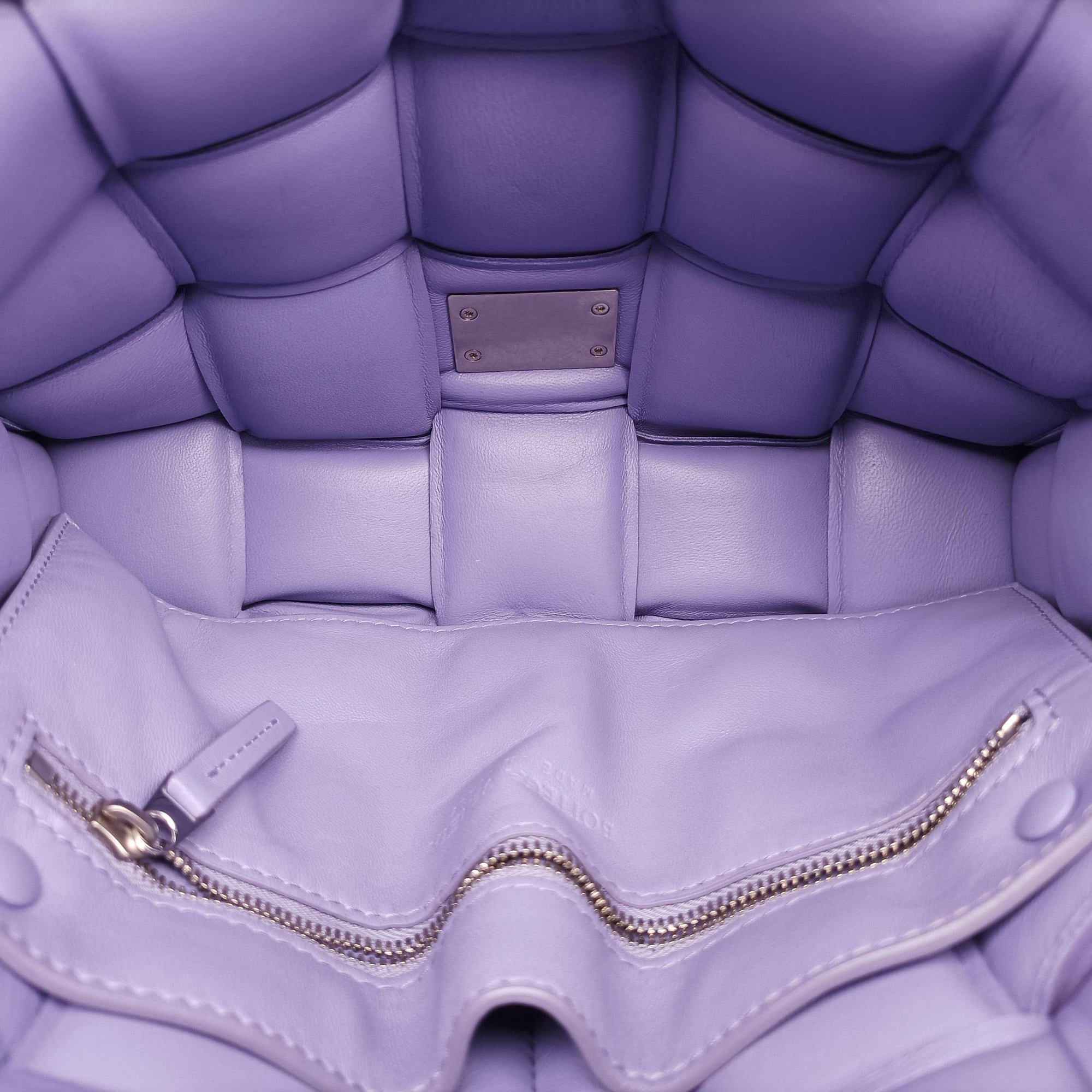 Secondhand Bottega Veneta Padded Cassette Purple lambskin  shoulderbag | stylenewstar