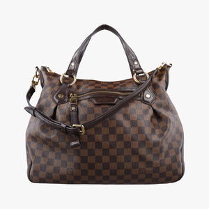 Secondhand Louis Vuitton EVORA MM EBENE Damier Canvas N41131 shoulderbag | stylenewstar