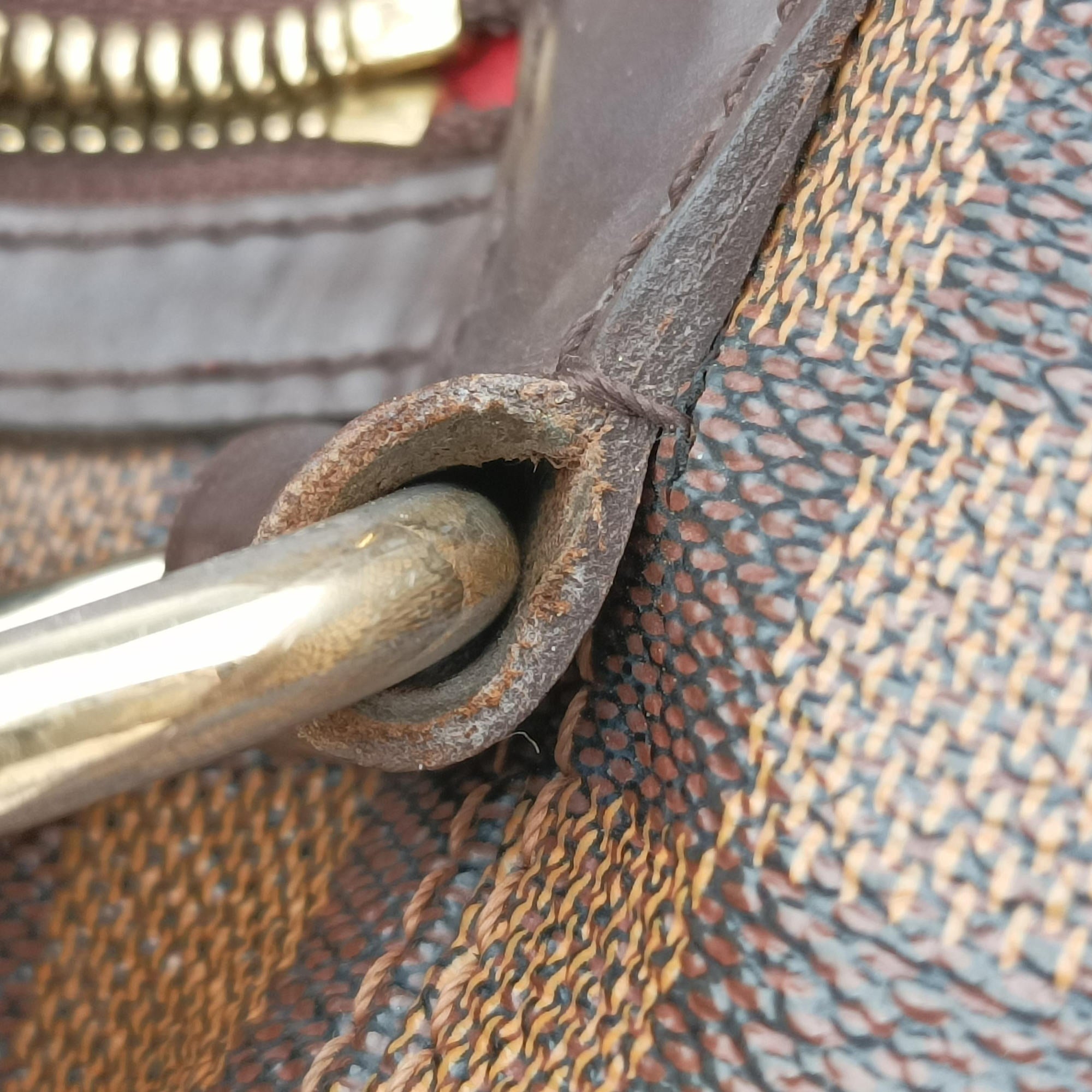 Secondhand Louis Vuitton EVORA MM EBENE Damier Canvas N41131 shoulderbag | stylenewstar