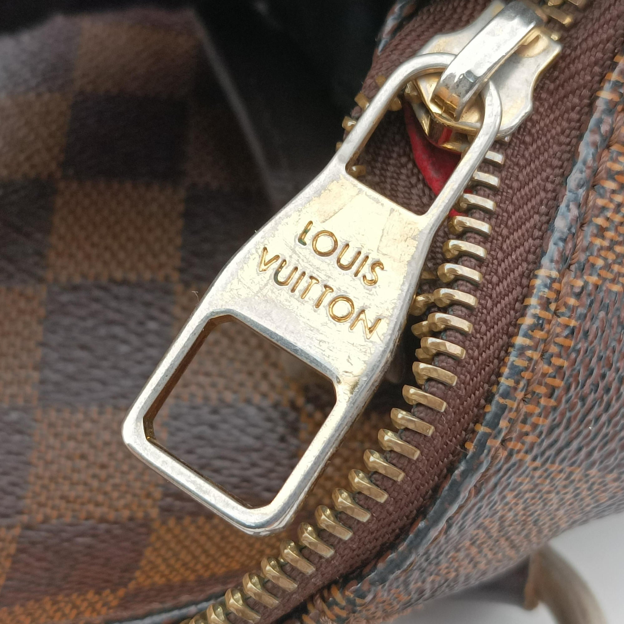 Secondhand Louis Vuitton EVORA MM EBENE Damier Canvas N41131 shoulderbag | stylenewstar