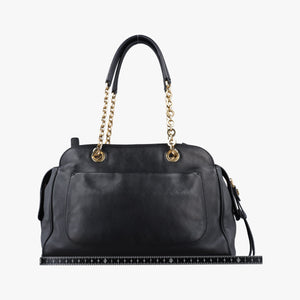 Secondhand Ferragamo Gancini Black Leather  shoulderbag | stylenewstar