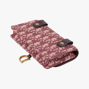 Pre-owned Christian Dior Saddle Red Jacquard  bum bag/waist bag | stylenewstar