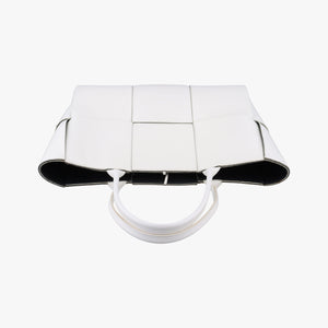Pre-owned Bottega Veneta The Arcotote White lambskin  handbag | stylenewstar