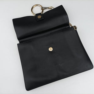 Pre-owned Chloe FAYE Black Suede × leather  shoulderbag | stylenewstar