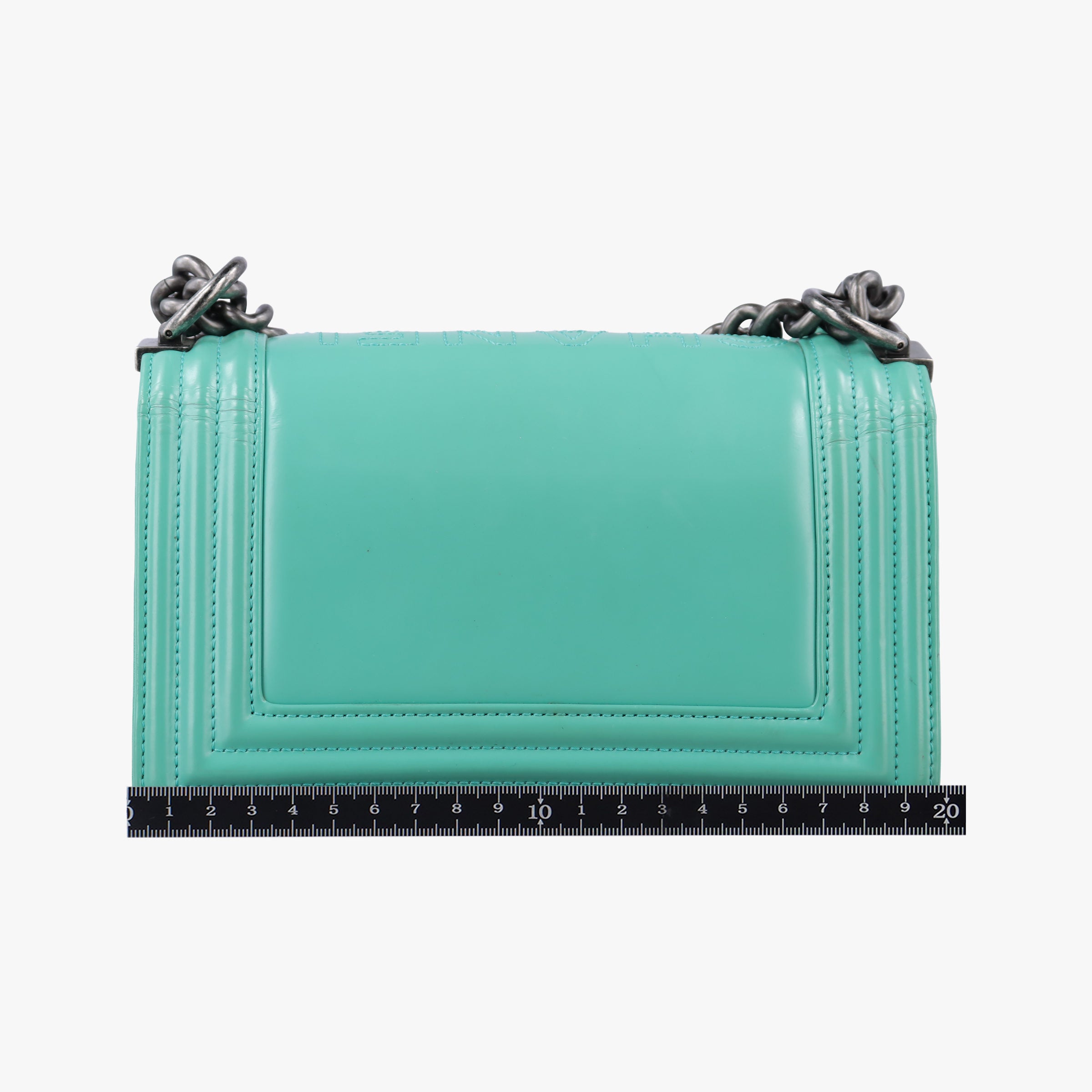 Pre-owned Chanel BOY CHANEL Green Leather A67085 shoulderbag | stylenewstar