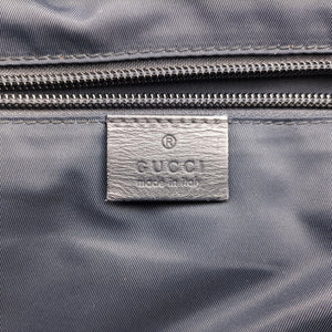 Pre-owned Gucci Guccissima Rubber Messenger Navy Leather 246067 shoulderbag | stylenewstar