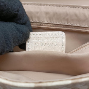 Secondhand Christian Dior Trotter Flower Beige PVC Coated Canvas Floral Embroidery  shoulderbag | stylenewstar