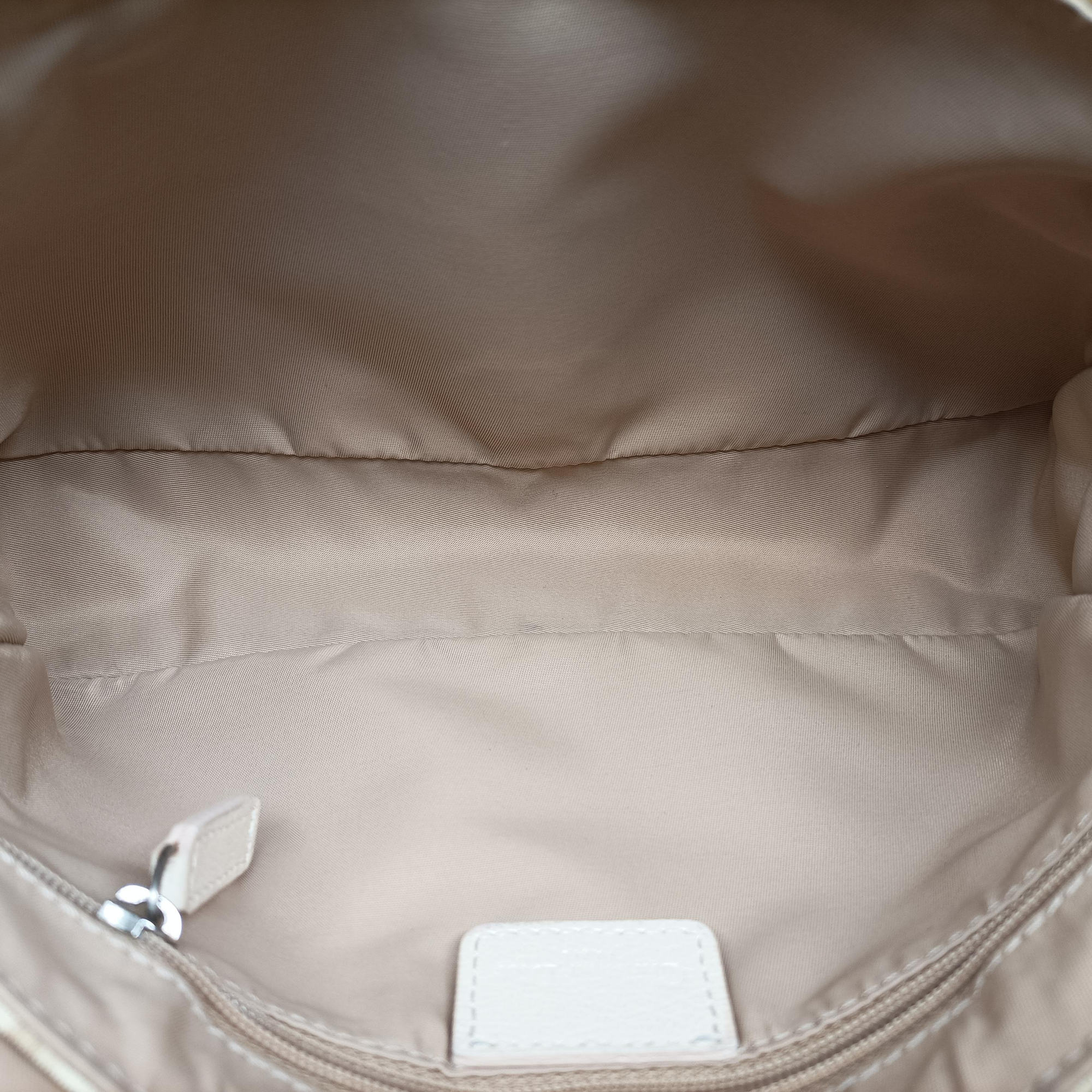 Secondhand Christian Dior Trotter Flower Beige PVC Coated Canvas Floral Embroidery  shoulderbag | stylenewstar