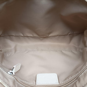Secondhand Christian Dior Trotter Flower Beige PVC Coated Canvas Floral Embroidery  shoulderbag | stylenewstar